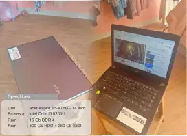 Laptop Acer Second Pribadi