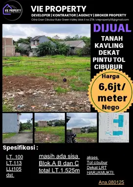 DIJUAL TANAH  SUDAH KAVLINGAN.PECAH SURAT SHM