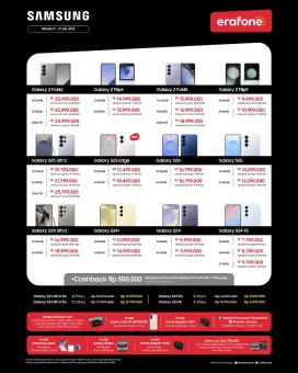 Ready! Samsung terbaru bisa Trade-in dan Cicilan