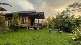 Dijual Murah Tanah dan Bangunan Saung + Kolam Ikan Udara Sejuk