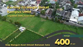 Tanah SHM Rukost, Area Ramai Mahasiswa Malang