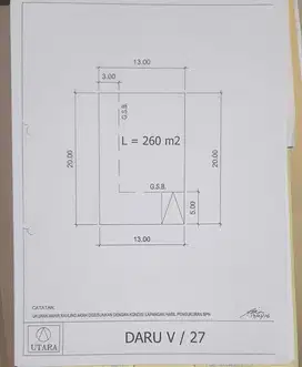 Jual Kavling Suvarna Sutera Cluster Daru Luas 260 meter Tangerang
