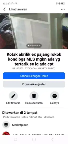 Cocok utk usaha warung dll kotak akrilik khusus bhn Tebal kuat cpt dpt