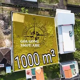 Tanah goa gong ungasan 1000m2