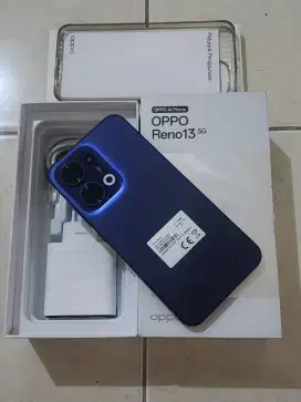 Oppo Reno 13 5G 12/256Gb, warna Biru, 1 bln pk, kondisi 99,9% Sempurna