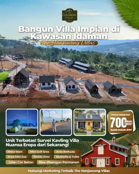 Dijual tanah murah legalitas SHM View pegunungan gunung HANJAWONG