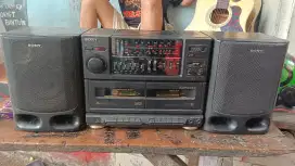 Compo speaker SONY CFS-KW300S ukuran gede -min suara gak bisa gede
