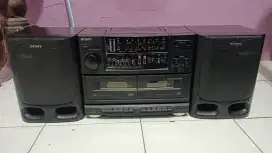 Compo speaker SONY CFS-KW300S ukuran gede  -min suara gak bisa gede