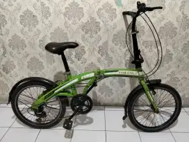 Sepeda lipet ukuran 20 untuk usia 5 sampai 15 tahun