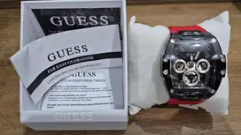 Guess Phoenix GW0203G4 Men Black Dial with Silicone Strap