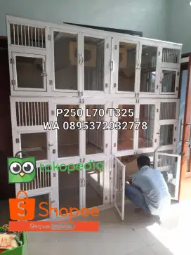 SPESIALIST KANDANG KUCING ALUMUNIUM REAFY STOCK SIAP KIRIM