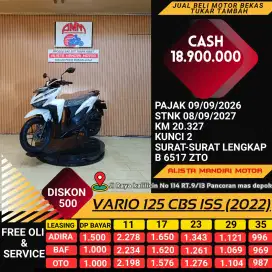 Vario 125 ISS 2022 pajak panjang konci 2 cash / kredit