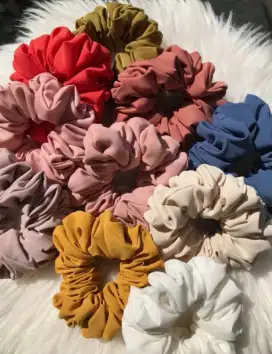 Lusinan scrunchie ikat rambut 12pcs