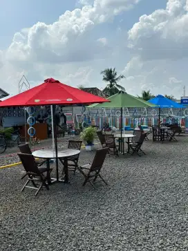 Payung hiasan taman/ cafe bahan premium. Ready stok Palembang.