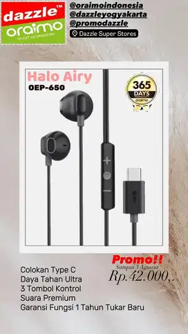 Headset Type C Oraimo OEP-650
