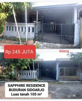 Sapphire residence prasung buduran Sidoarjo lelang
