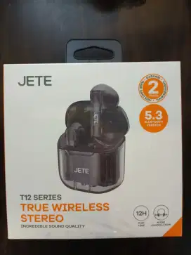 JETE TWS T12 Earbuds Headset Bluetooth 5.3 Transparan Case