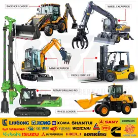 Forklift Mobile Crane Carmix Mixer BullDozer Wheel Loader Excavator