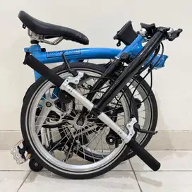 BROMPTON S6E ARCTIC BLUE BLACK 2014 - GOOD CONDITION