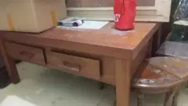 Meja merbau. Meja jati oshin