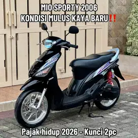 YAMAHA MIO SPORTY 2006 KONDISI ISTIMEWA PAJAK HIDUP