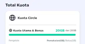 Kuota Internet XL Circle 20GB