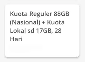 Kuota Internet XL Jumbo 88GB