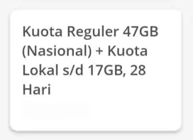 Kuota Internet XL Jumbo 47GB