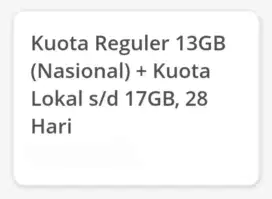 Kuota Internet XL Jumbo 13GB