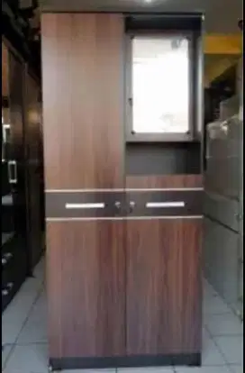 Lemari Pakaian 2 Pintu Kaca Masuk Astrobox New Century 2P 1/2T