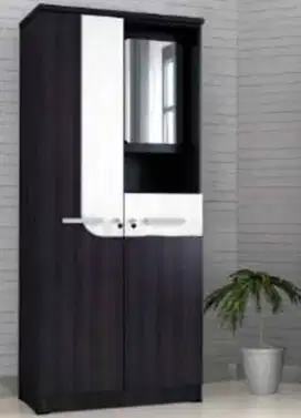Lemari Pakaian 2/3 Pintu Kaca Masuk Astro Box Alphard