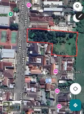 Dijual Tanah Komersial Pinggir Jln Ir. Soekarno Blitar