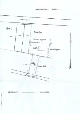 Jual Tanah Komersial SHM di Jl Ahmad Yani Blitar – Sblh BRI, Harga 60M