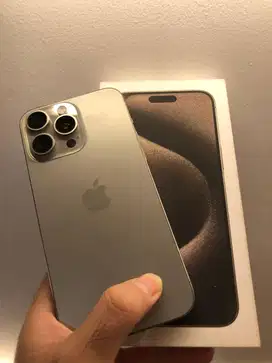 Iphone 15 Pro Max, Natural Titanium, 256GB, IBOX, GARANSI ON, LIKE NEW