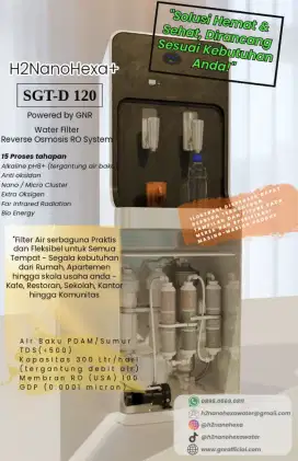 Filter Air Rumah Tangga Rakitan Sesuai Permintaan Air PDAM/Sumur