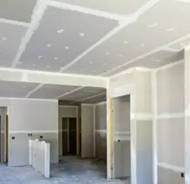Pasang plafon dan partisi gypsum