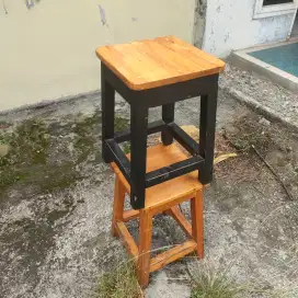 Bangku warkop / cafe kayu jati belanda