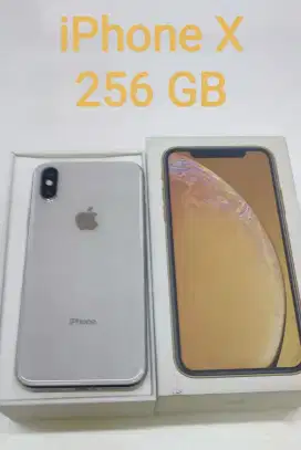 iPhone X 256 GB lengkap normal