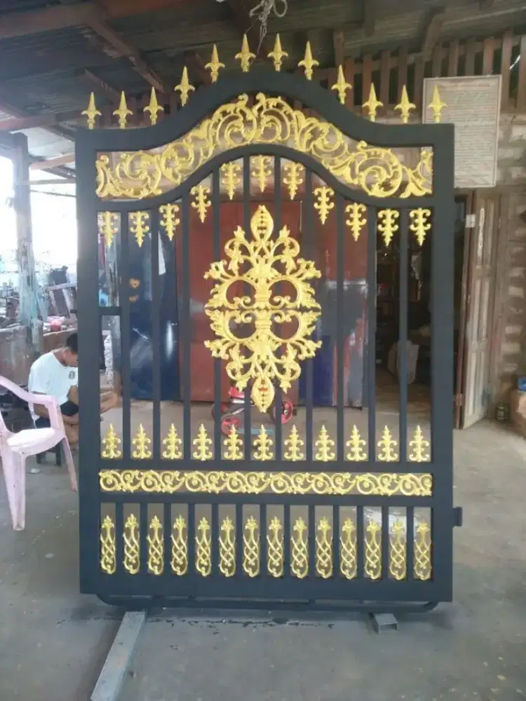 Bengkel las Lampung tralis kanopi pintu pagar gerbang tangga