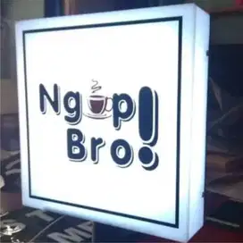 NEON BOX RESTO | NEONBOX CAFEE | PAPAN NAMA WARUNG | STICKER DINDING