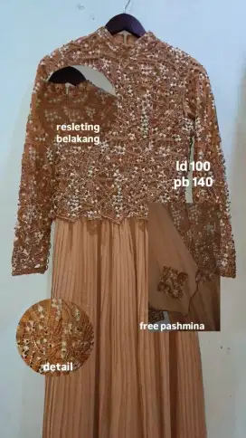 DRESS KOMBINASI BROKAT