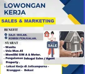 Dibutuhkan Segera Sales Marketing