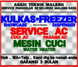 service kulkas ac (cuci ac) mesin cuci water heater servis panggilan