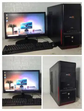 PC set murah Core i3 RAM 8 SSD 128GB Monitor 19in Keyboard Mouse