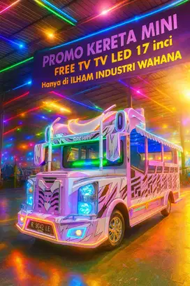 PROMO odong kereta wisata mesin panther kijang free pilih warna