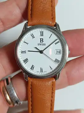 Jam tangan unisex classic B-SWISS original bekas sangat bagus normal
