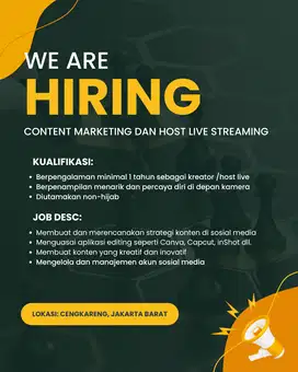 HOST LIVE STREAMING - CONTENT CREATOR - PAKAIAN OLAHRAGA WANITA