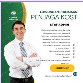 Penjaga kost dan admin