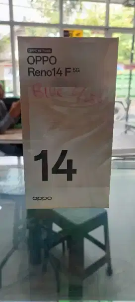 5JTA'AN OPPO RENO 14F 5G RAM 8GB ROM 256GB (BARU SEGEL)