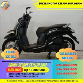 HONDA SCOOPY STYLISH 2018 CASH/KREDIT DP MULAI 500RB AJA